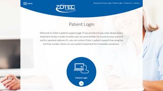 
                            3. Patient Login | Zotec Partners, LLC - Zotec Portal