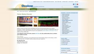
                            2. Patient Medical Records | Onslow Memorial Hospital - Onslow Memorial Hospital Patient Portal