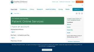 
                            7. Patient Online Services - Seattle Children's - Sch Patient Portal