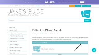 
Patient or Client Portal | Jane App - Practice Management ...  
