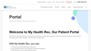 
Patient, Physician and Employee Portal Login | Baptist Health  
