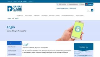 
                            4. Patient, Physician and Employee Portal Login | Desert Care - Etenet Portal For Employees