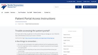 
                            3. Patient Portal Access Instructions | Barolat Neuroscience - Https Mycw39 Eclinicalweb Com Region7 Jsp 100mp Login Jsp