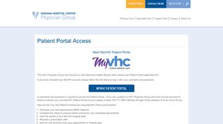 
                            4. Patient Portal Access – VHC Physician Group - Myvhc Patient Portal