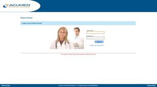 
                            1. Patient Portal - Acumen Physician Solutions - Acumen Patient Portal