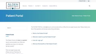 
                            1. Patient Portal – Alden Medical Group - Alden Medical Patient Portal