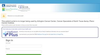 
                            7. Patient Portal - Arlington Cancer Center, Cancer Specialists of ... - Ctca Patient Portal Login