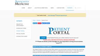 
                            3. Patient Portal - Associates in Medicine, P.A. - Md Do Associates Patient Portal