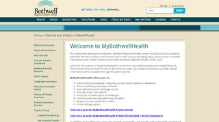 
                            1. Patient Portal | Bothwell - Bothwell Regional Health Center - Brhc Patient Portal