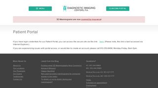 
Patient Portal | Diagnostic Imaging Centers
