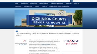 
                            1. Patient Portal - Dickinson County Healthcare System - Dickinson County Hospital Patient Portal