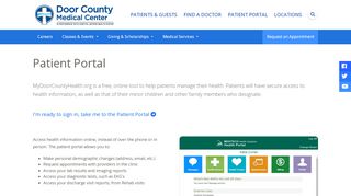 
                            1. Patient Portal - Door County Medical Center - Door County Medical Center Patient Portal