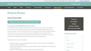 
                            4. Patient Portal - Ear, Nose, and Throat Doctors in Amsterdam, NY - Amsterdam Family Practice Portal