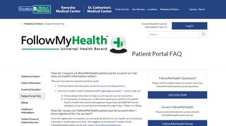 
                            6. Patient Portal FAQ | Froedtert South - My Chart Portal Froedtert
