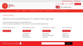Patient Portal - General Physician, P.C - My Gpc Main Portal
