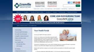 
                            8. Patient Portal - Granville Health System - Gsh Patient Portal