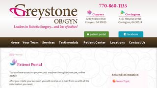 
                            1. Patient Portal - Greystone OB/Gyn - Greystone Patient Portal