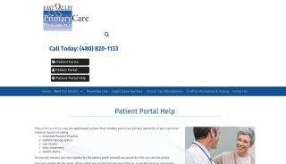 1. Patient Portal Help - East Valley Primary Care Physicians - East Valley Family Physicians Patient Portal