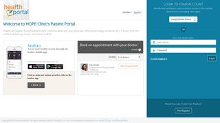 
                            2. Patient Portal - Hope Clinic Patient Portal