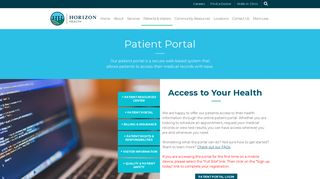 
                            6. Patient Portal | Horizon Health - Paris Community Hospital - Horizon Health Network Email Login