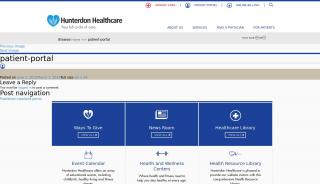 
                            5. patient-portal | Hunterdon Healthcare - Hunterdon Healthy Connections Patient Portal