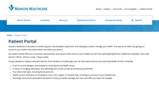 
                            4. Patient Portal I Munson Healthcare I northern Michigan - Cowell Family Cancer Center Patient Portal