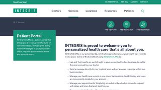 
                            5. Patient Portal | INTEGRIS - Canadian Valley Family Care Patient Portal
