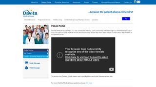 
                            1. Patient Portal - JSA Healthcare - Davita Medical Group Patient Portal