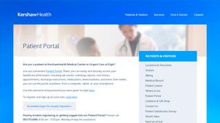 Patient Portal - Kershaw Health - Kershaw Health Patient Portal