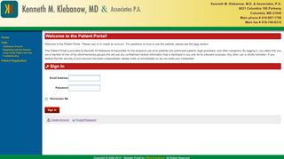 
                            2. Patient Portal - Klebanow & Associates - Klebanow Patient Portal