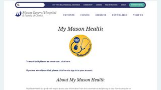 
                            4. Patient Portal | Mason General Hospital & Family of Clinics - Mymason Portal