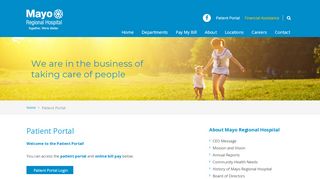 
                            6. Patient Portal – Mayo Regional Hospital - Mayo Online Patient Portal Portal
