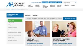 
                            4. Patient Portal | Medical Records | Pay My Bill - Copley Hospital - Sgrh Com Patient Portal