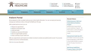 
                            5. Patient Portal | North Country HealthCare - North Country Hospital Patient Portal