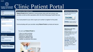 
                            1. Patient Portal - North Mississippi Medical Center - Nmmc Patient Portal