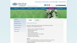 
                            5. Patient Portal—Open Door Family Medical Centers - Open Door Portal