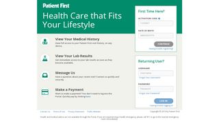 Patient Portal - Patient First - Patient First Portal