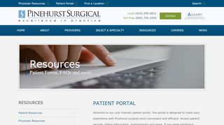 
                            8. Patient Portal - Pinehurst Surgical - Pinehurst Surgical - First Health Patient Portal Portal