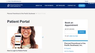 
                            5. Patient Portal | Planned Parenthood of the Pacific Southwest ... - Planned Parenthood Patient Portal
