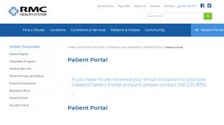 
                            6. Patient Portal - Regional Medical Center - Rmcc Patient Portal