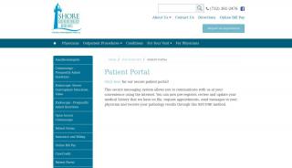 
                            4. Patient Portal - Shore Gastroenterology Associates - North Shore Gastroenterology Patient Portal