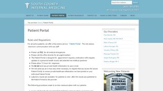 
                            4. Patient Portal - South County Internal Medicine - North County Internal Medicine Patient Portal