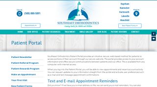
                            3. Patient Portal | Southeast Orthodontics | Raynham Massachusetts - Southeast Orthopedic Patient Portal