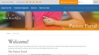 Patient Portal - Spine Team Texas Minimally Invasive Back Surgery ... - Spine Team Texas Patient Portal