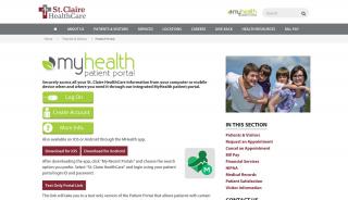 
                            4. Patient Portal | St. Claire HealthCare - St Clare's Patient Portal