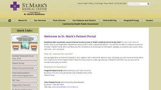 
                            4. Patient Portal - St. Mark's Medical Center - St Marks Patient Portal