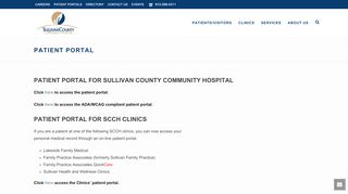 
                            8. Patient Portal | - Sullivan County Community Hospital - Sch Patient Portal