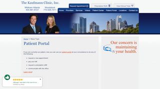 
Patient Portal - The Kaufmann Clinic, Inc. - Atlanta Internal Medicine ...

