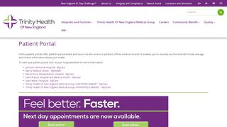 Patient Portal - Trinity Health Of New England - St Francis Hospital Portal