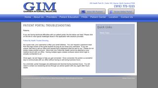 
                            3. PATIENT PORTAL TROUBLESHOOTING - Garner Internal Medicine - Garner Internal Medicine Patient Portal